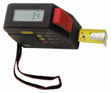 Digital Measuring Tape, graduation mm/inch, 5 m / 16 ft