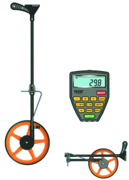 Digital Measuring Wheels, IP51, 999,999 m / 999,999.9 ft