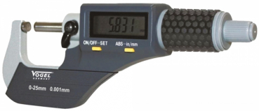 Digital Micrometer DIN 863, IP40, ABS-system, 25 - 50 mm / 1 - 2 inch