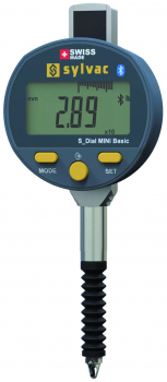 Digital Small Dial Indicator, IP65, with Sylvac electronic, with data output RS232, 0-12.7 mm / 0-0.5 inch