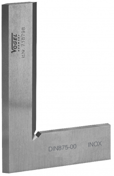 Bevel Edge Square DIN 875, GG 00, inox; 50 mm x 40 mm