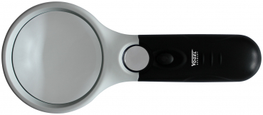 LED Handheld Magnifier, 3 x, Ø 75 mm