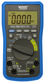 Digital Multimeter, IP44, AC 0-750 V / DC 0 - 1000 V