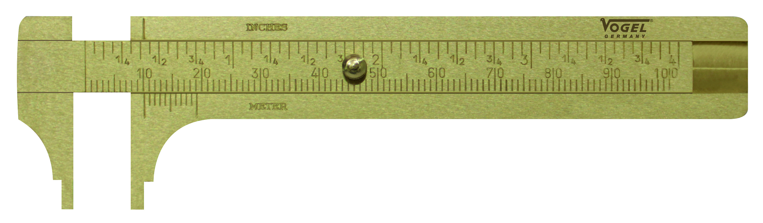 Vogel Messing-Reifenprofil-Tiefenmaß, Messbereich 0 - 30 mm