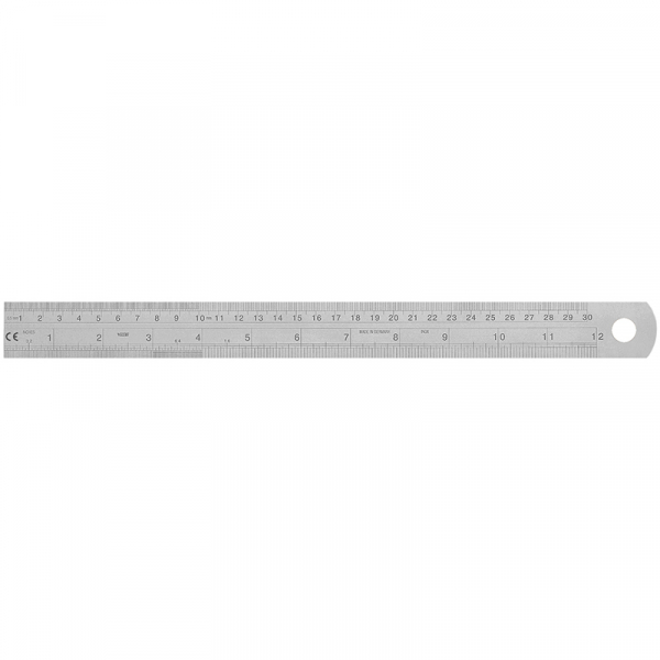 Stahlmaßstab 300 mm x 30 mm x 1.0 mm