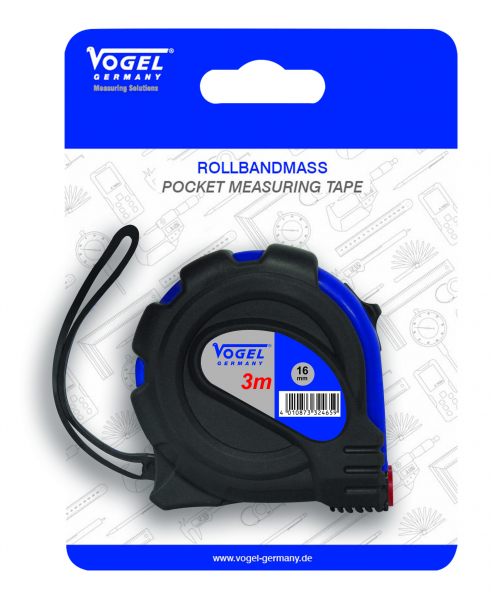 VOGEL 141005-12 Pocket measuring tapes mm (multi-pack)