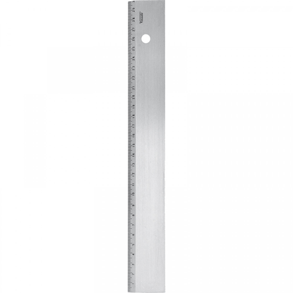 Arbeitsmaßstab mit Fase. mit mm-Teilung. 300 mm