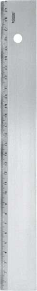 Arbeitsmaßstab mit Fase. mit mm-Teilung. 500 mm