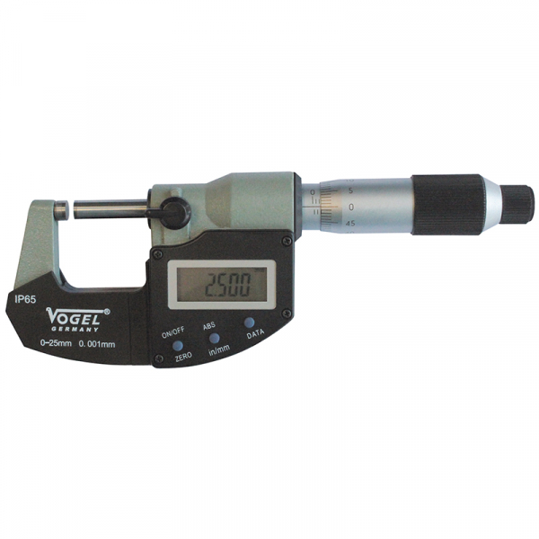 Digi micrometer 0- 25 mm. IP65