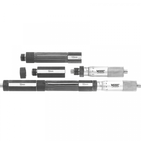 Precise. Internal micrometer set 3-piece. 100 - 200 mm