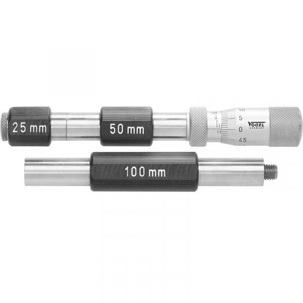 Precis. Inside micrometer set 4-piece. 50 - 150 mm