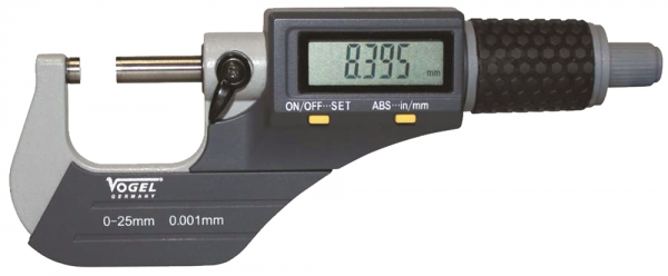 Digital Micrometer DIN 863, IP40, ABS-system, 25 - 50 mm / 1 - 2 inch