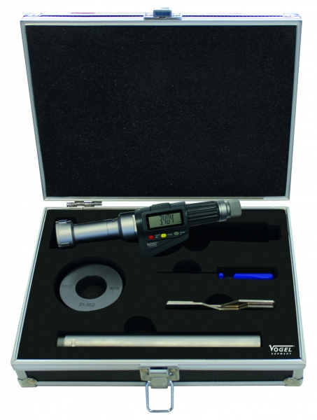 3-Point Digital Bore Micrometer, with data output, IP54, 30 - 40 mm / 1.20 - 1.60 inch