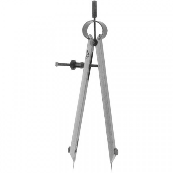 Federzirkel DIN 6486. mit auswechselbarer Spitze. 150 mm