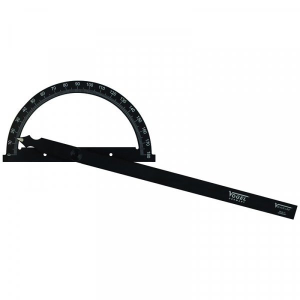 Protractor. 0 - 180°. 300 mm