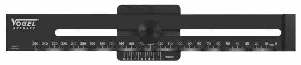 Streichmaß mit Gradmesser. 250 mm