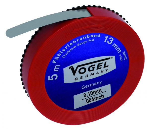 Thickness Gauge Foil. spring steel. 0.10 mm / .004 inch